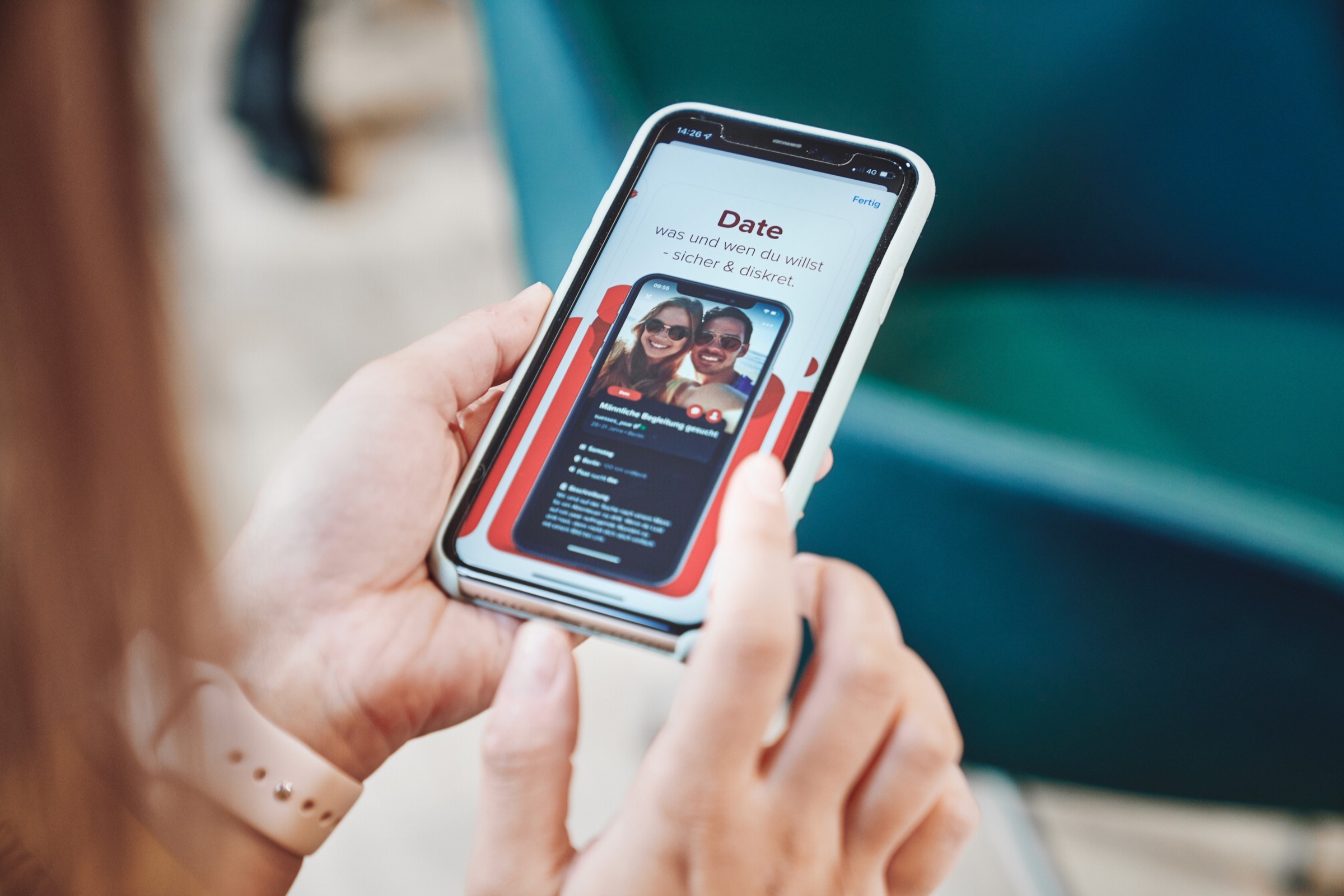 JOYclub auf dem Smartphone: Date-Vorschlag mit Foto